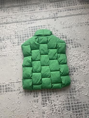 tech flis: Пуховый жилет, ярко‑зелёный(Женский) Размер M/L - Крой: прямой — 2