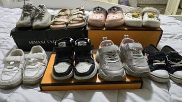 Балдардын кийим-кечелери жана бут кийимдери: Детская обувь набором В комплекте 8 пар: - Кроссовки серые вязанные с — 2