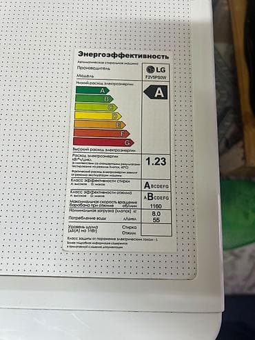 Стиральная машина LG ThinQ, фронтальная загрузка, 8 кг Основные — 4