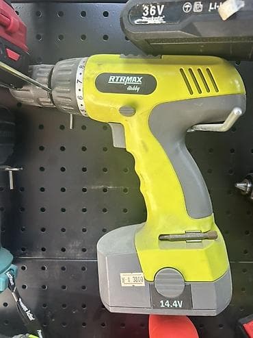 common rail: Аккумуляторный шуруповерт/дрель RTRMAX Hobby 14.4V. - Питание — 1