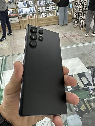 Samsung Galaxy S22 Ultra, Колдонулган, 256 ГБ, түсү - Кара, 1 SIM, eSIM