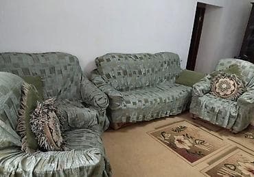 Гарнитур для зала, Б/у, Кресло, Диван, Самовывоз