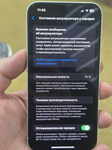 Proton: IPhone 13, Белый, 74 % — 3