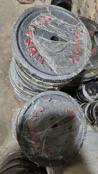 обрезиненные блины для гантелей: ЦЕНА ЗА 1 КГ . Диски блины для штанги ГРИФА олимпийский и — 1