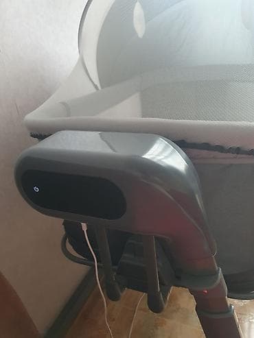 Продукты питания: Детская приставная кроватка, С колесиками, цвет - Серый — 3