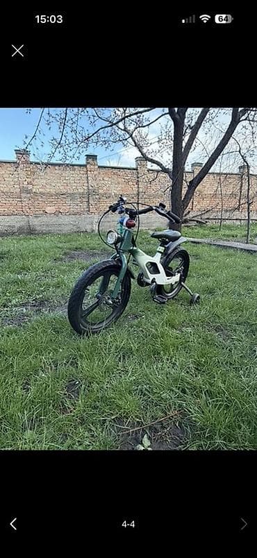 Детские велосипеды: Детский велосипед 
Рама алюминий размер 16
В хорошем состоянии — 2