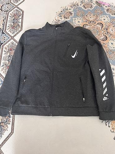 дедский одежда: Мужская толстовка, L, XL, Nike, Б/у, цвет - Серый, Самовывоз, Платная доставка — 1