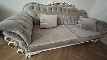 sofa bed: Прямой диван, Б/у — 1