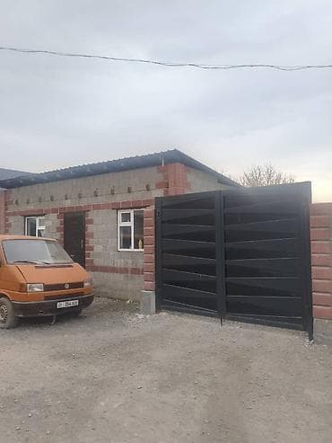 Үйлөр: Дом с участком - Одноэтажный дом с двускатной крышей, фасад — 5