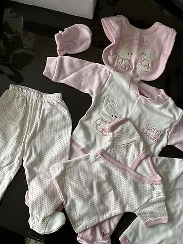 Джинсы и брюки: Комплект, цвет - Розовый, Новый — 4