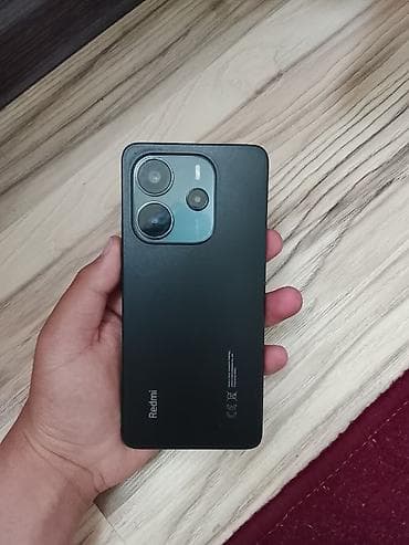 матовая пленка на телефон: Redmi, Redmi Note 14, Б/у, 256 ГБ, цвет - Черный, 2 SIM — 1