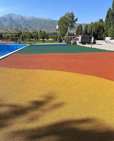 Резиновое покрытие для уличных зон - Бесшовное покрытие из EPDM at lalafo.kg Резиновое покрытие для уличных зон - Бесшовное покрытие из EPDM