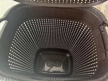 банный веник: Корзина для вещей, цвет - Коричневый, Б/у — 5