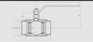 краник: Кран шаровый соединение фланцевое, муфтовое, приварной размеры от Ду — 21