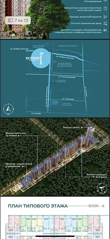 Новостройки от застройщика: Строится, Элитка, 1 комната, 55 м² — 3