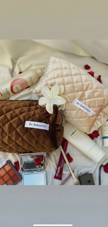 Аксессуары: Косметичка, Материал: Бархат, Женские, Новый — 2