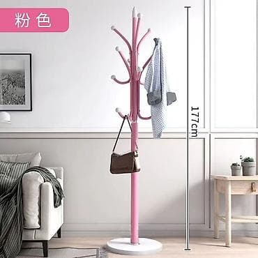 Вешалки: Напольная вешалка-стойка для одежды - Тип: напольная, с круглым — 5