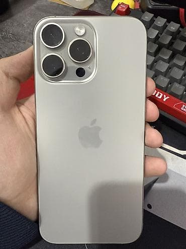 ayfon se: IPhone 16 Pro Max, Б/у, 512 ГБ, Natural Titanium, Коробка, 100 % — 1