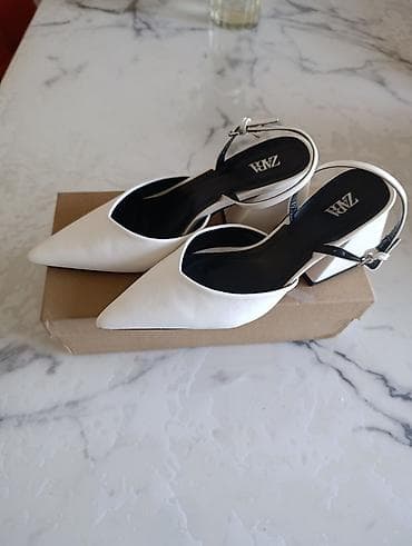 Туфли, 36, Zara, Новый, цвет - Белый, Самовывоз