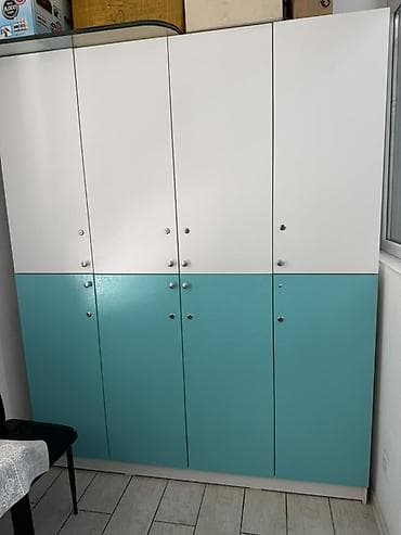 Оңдоп-түзөө жана курулуш: Кеңсе эмереги комплекти, Колдонулган, Шкаф, Тумба, Текче, Өзү алып кетүү, түсү - Көгүлтүр — 1