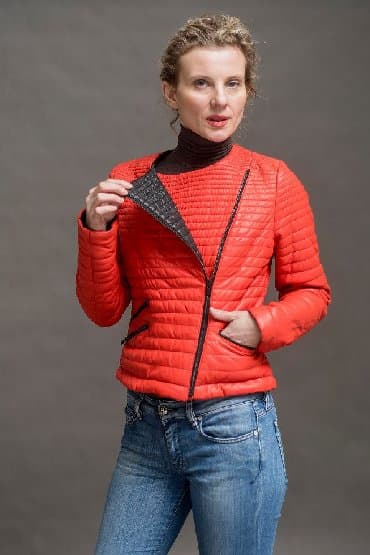 Кожаный пуховик турецкий, косуха, двухсторонний.‼️Распродажа ‼️