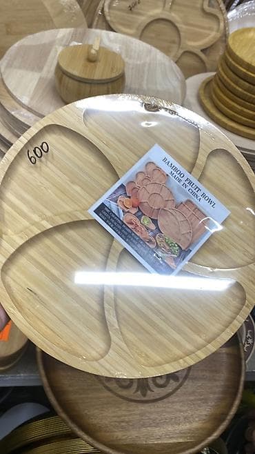 Бамбуковые и деревянные сервировочные блюда/тарелки - Материал — 1