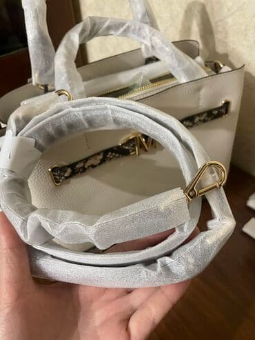 брендовые сумки: Бренд: Michael Kors Модель: REED Цвет: Натуральный / Светло-кремовый — 4