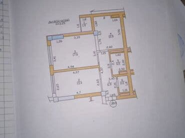 сколько стоит 2х комнатная квартира в бишкеке: 2 комнаты, 56 м², Элитка, 2 этаж, ПСО (под самоотделку) — 5