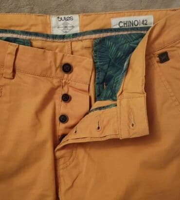 Джинсы: Летние слаксы Chino, 42(L), на рост до 180.
Новые, оригинал — 4