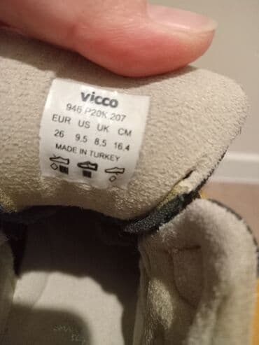 cat обувь: Детские ботинки Vicco - Размер: EU 26 (US 9.5, UK 8.5), стелька 16,4 — 3