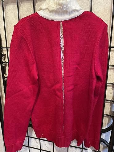 оверсайз свитер: Детский вязаный кардиган - Цвет: насыщенный малиново‑красный - — 1