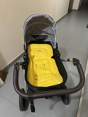 Коляски: Коляска, цвет - Серебристый, Б/у — 2