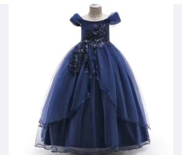 платья снежинки: Детское платье, цвет - Белый, Новый — 4