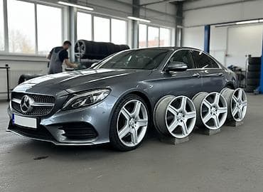 Литые Диски R 19 AMG, Комплект, отверстий - 5, Б/у