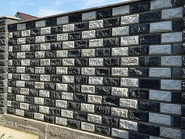 Декоративные бетонные 3D-панели под рельефный кирпич для ограждений и lalafo.kg да Декоративные бетонные 3D-панели под рельефный кирпич для ограждений и