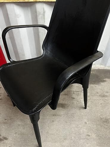 Офисный стул, Б/у, цвет - Черный, Другой материал