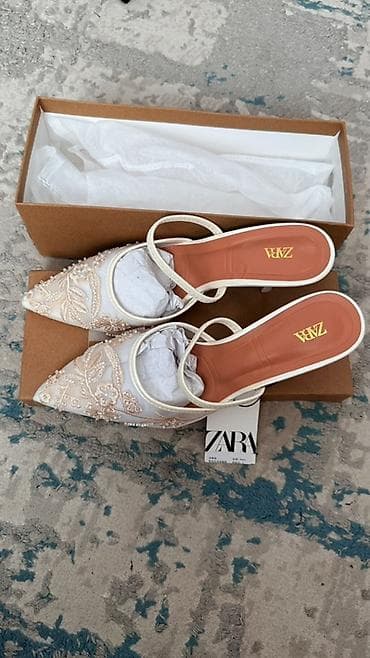 Личные вещи: Туфли, 37, Zara, Новый, цвет - Бежевый, Самовывоз, Платная доставка — 6