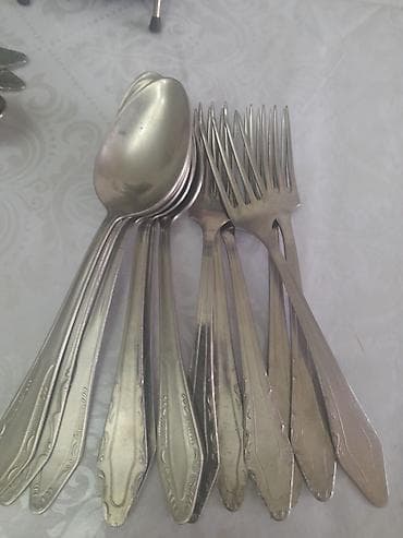 серебрянные ложки: Столовые ложки и вилки советские Всё, что на фотоесть в наличии — 10