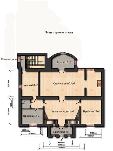 550 м², 15 бөлмө, Чиркөө — 4