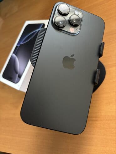 обменяю на телефон: IPhone 16 Pro Max, 512 ГБ, Black Titanium, Чехол, Коробка — 1