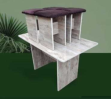 кухонный столик: Кухонный стол и стул, Новый, Платная доставка, цвет - Серый — 3