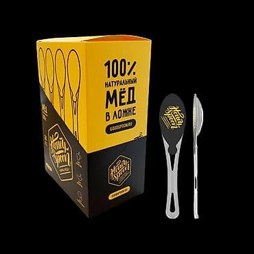 Мёд в ложке - 100% натуральный мёд в порционных ложках - Удобный at lalafo.kg Мёд в ложке - 100% натуральный мёд в порционных ложках - Удобный