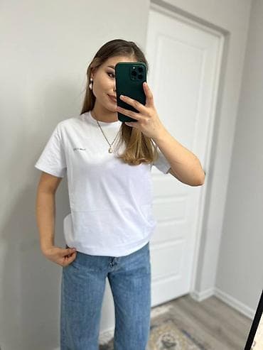 Олимпийки: Базовые женские футболки, короткий рукав, прямой крой - Материал — 3