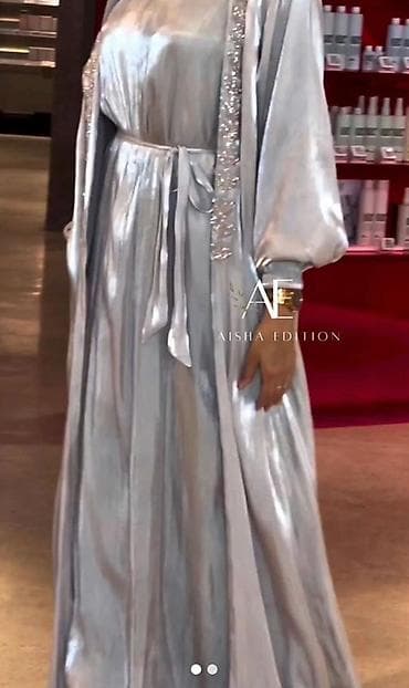 вечерное: Дубайская Абая Aisha Edition — из высококачественного материала — 1