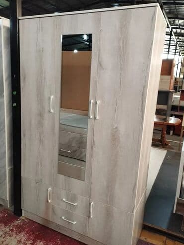 шкаф купе для прихожей с зеркалом: Шифоньер, Жаңы, Түз, ЛДСП — 10