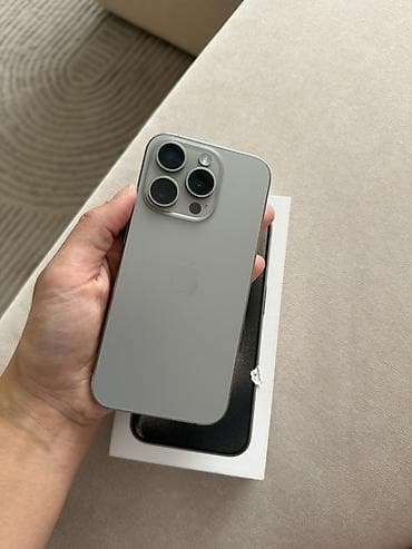 aiphone 15 pro: IPhone 15 Pro, Б/у, 256 ГБ, Natural Titanium, Защитное стекло, Чехол, Коробка, 78 % — 3