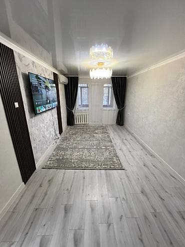 туп квартира: 3 бөлмө, 58 м², 104-серия, 1 кабат, Евроремонт — 4