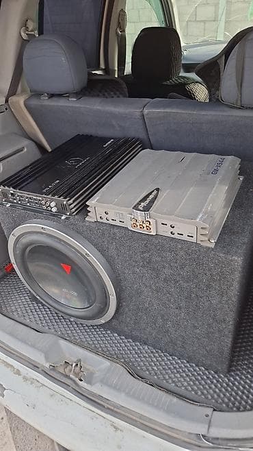 Автозвук комплект: сабвуфер + 2 усилителя Состав: - Сабвуфер Kenwood — 5