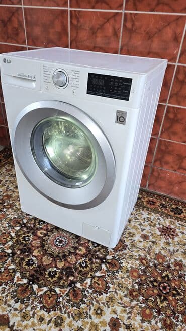 стиральные машинка: Стиральная машина LG, Б/у, Автомат, До 6 кг, Полноразмерная — 4