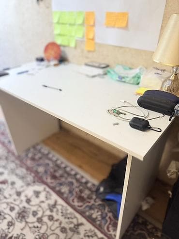 парта и стул купить: Стол и стул для зала, Б/у, цвет - Белый — 1